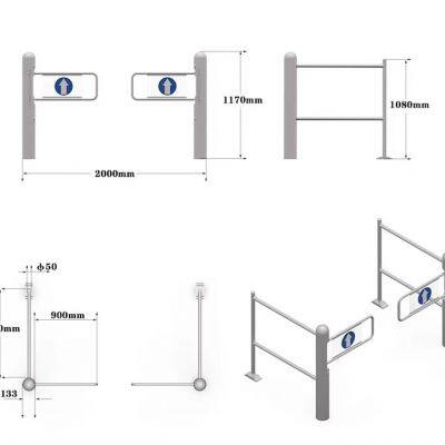 Intelligent Security Equipment Import and Export Door / Radar Automatic Round Post Gate photo-2