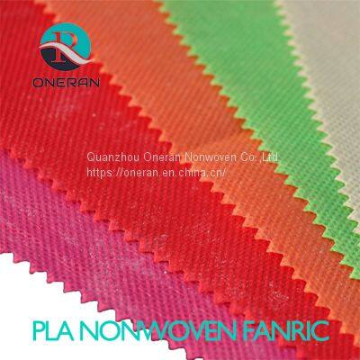 Compostable Corn Fiber Polylactic Acid Pla Non Woven Fabrics 100% Disposable Pla Spunbond Nonwoven Fabric