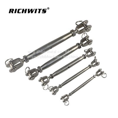 304/316 Stainless steel European type closed body turnbuckle(jaw&jaw)