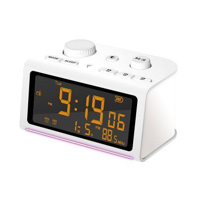 Phantom Bluetooth Speaker Alarm Clock Radio With Recording Function Charging Audio photo-2