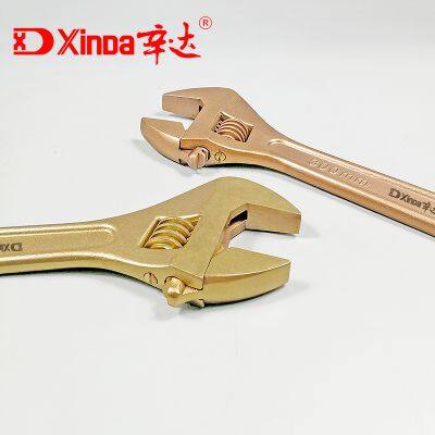 Xinda Non Sparking Adjustable Wrench Copper Spanner Explosion Proof Tools Manufacturer photo-3