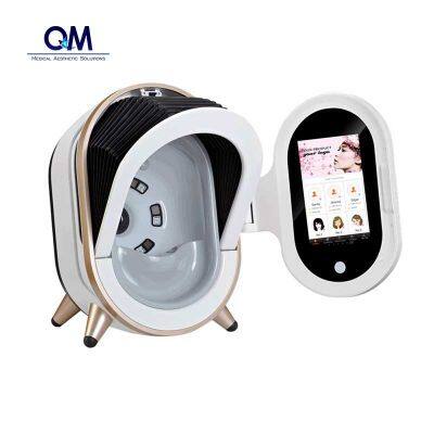 Qm Portable WiFi Smart Mirror Scanner 3D Training Ai Face Skin Diagnostics Analyzer Facial Tester Scanner Magic Face Mirror Skin Analysis Machine Skin Analyzer