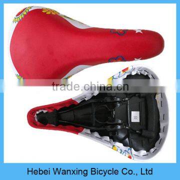 Leather material mtb saddle seat, color leather saddle seat