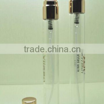 10ml cosmetic perfume glass bottle with aluminum pump sprayer