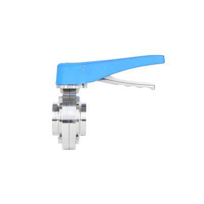 SS304 Multi-Position Sanitary Stainless Steel Butterfly Valve