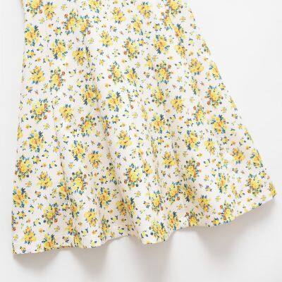 2025 Summer New Design Fashionable Flower Printed Strap Dress photo-2