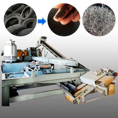 Low Power Required Waste Tire Recycle Machine Line to Rubber Powder photo-2