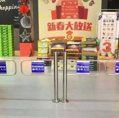 Factory Price Electronic Full Automatic Swing Barrier Metal Turnstile for Supermarket