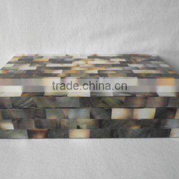 High end quality best selling Black MOP rectangular box from Vietnam