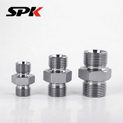 British Standard Flared Recessed Straight Transition Fitting, High-Pressure Oil Tube Adapter, C-Type/D-Type/H-Type Ferrule-Type Tube Fitting