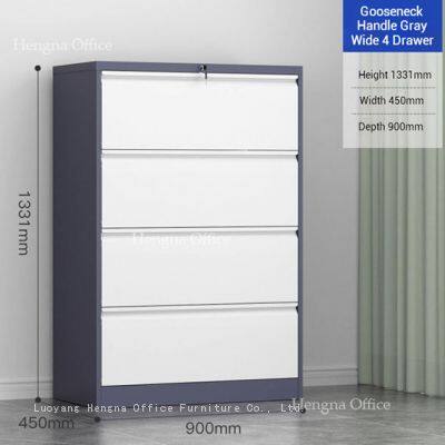 Lateral Card File Cabinet | Wide Drawer Storage | Horizontal Filing Solution-Custom Design Support photo-3