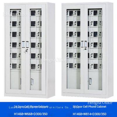Dust-Proof 24-Bay Electronic Device Locker With Pure Copper Internal Wiring | Industrial Storage Station for Logistics & Warehouse Hubs