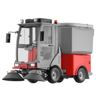 Karler S40 Industrial Factory Park Riding Sweeper with Three-in-One Functions: Sweeping, Dust Collection, and Water Spraying, Long-lasting Standby