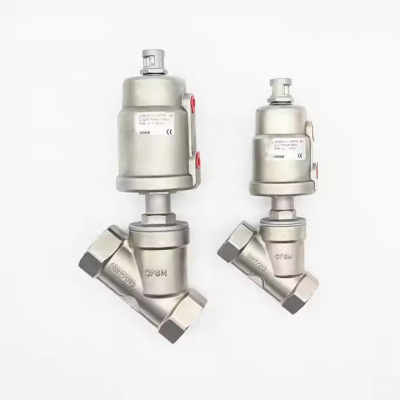 Angle Seat Valve ANSI Class 150 Flanged Limit Switch Air Filter SS304 SS316L CF8 Pneumatic Actuator Industrial Automation Valve photo-5
