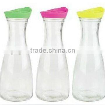 1000ml glass milk bottle with plastic cap, 1lt milk bottle