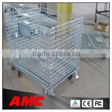 D-10 Metal Wire Warehouse Stackable Steel Cages