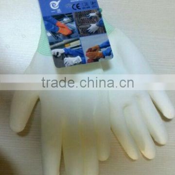 PU coated glove with nylon,pu palm coated glove,pu glove