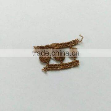 Wholesale Lace Accessory Brown 100% Cotton Embroidery Lace Fabric With Holes photo-5