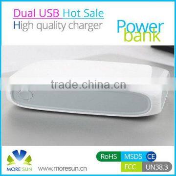 Wholesale Double USB Output Portable Power Bank 10400 Mah for Smart Phone / Pad
