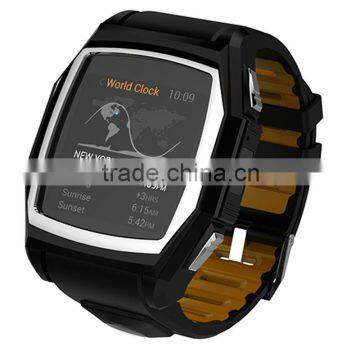 Black Blue Men Sport Running Pedometer Sedentary Reminder Heart Rate And GPS Positioning Compass Micro SIM Card Smart Watch GT68 photo-3