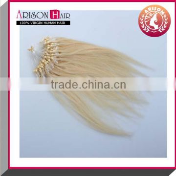 blond micro bead hair extensions