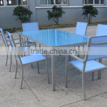 Mesh aluminum miniature garden furniture set