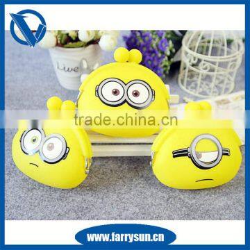 12years Factory Silicone Minions Coin Purse/Yellow Minions Purse Factory Price/cartoon Characters Purse photo-2