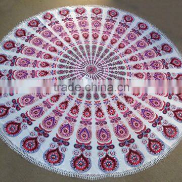 Mandala Printed Round Beach Towel 72 Inch Roundies Wholesale photo-6