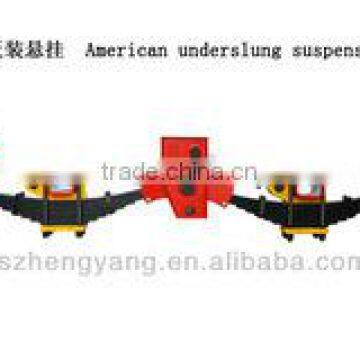 Semi Truck Part Factory 7 Leaf Spring Round Tandem Axle 13T American Mechanical Reyco Types Suspension For Trailer