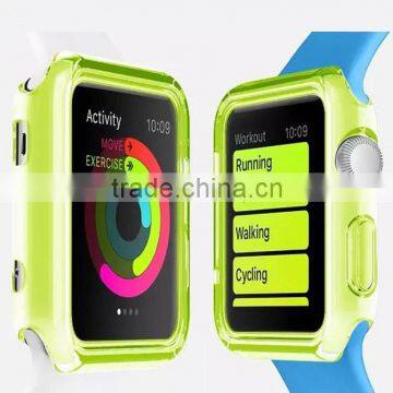 Latest Desgin Soft Semi-transparent TPU Case for Apple Watch, Soild Color Silicone Watch Case photo-3