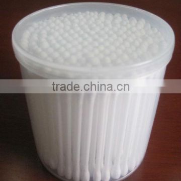 cotton swabs in PP round box for baby use