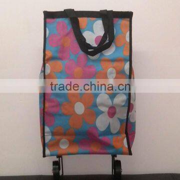 Nylon travel bag with wheels
