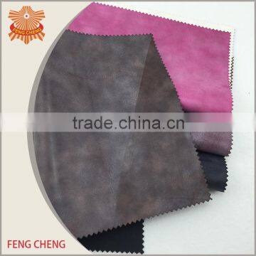 Brush pu 1.0mm Thickness pu Leather Fabric photo-3