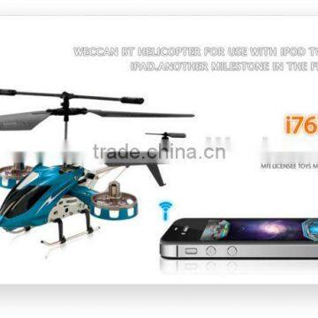 iOS devices and Android devices control 4CH Android helicopter