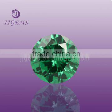 high quality loose synthetic round zirconia aaa green