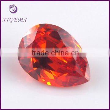 hign quality loose pear synthetic cz gems