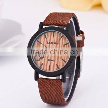 M020-1 Simulation Wooden Men Watches Wood Color Leather Strap Watch Antique Wrist Watches Clock Men Relojes Hombre photo-3