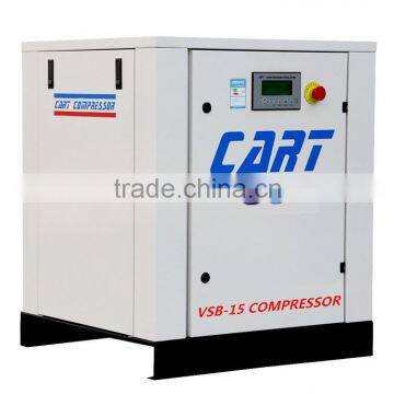 Variable frequency screw air compressor 11KW 15HP belt drive high efficiency industrial machine