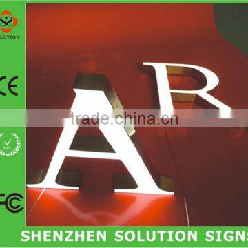 Advertising resin 3D POP led raised letter sign