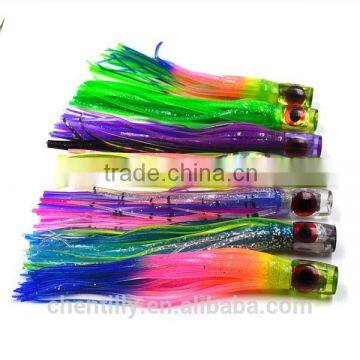 factory direct sell Resin head and pvc skirtTrolling Lures Big Game Lures Fishing Tackle