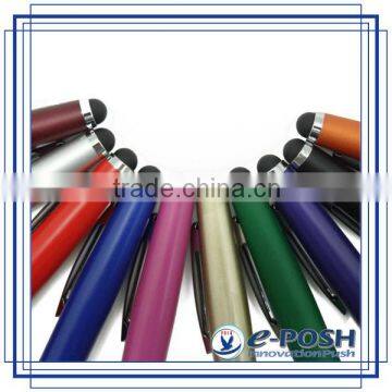 Promotional Rubber Gripper Aluminum Luxury Metal Cross Refill Stylus Pen photo-4