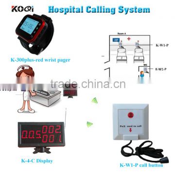 Wireless Patient Calling Alert Light System made in China Competitive Price Display Pager Watch Lighting Bell Bed Button