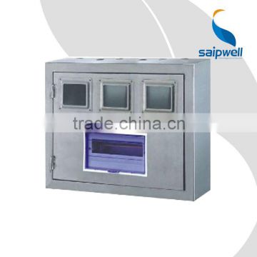 SAIP/SAIPWELL High Quality Three Position Stainless Stell Outdoor Electric Meter Box