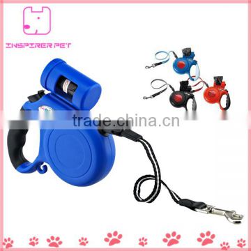 Retractable Dog Leash For Car Pet Products with Bag Holder