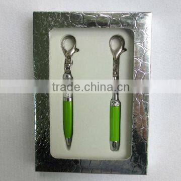 Mini ball pen and mini LED torch with gift box for promotion