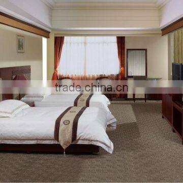 wood double bed designs / cheap king size bedroom sets / antique hotel furniture for sale HR06