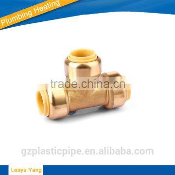 Lead Free Brass Push Fit Fittings oem brass pipe elbow underfloor heating pipe fittings brass male thread elbow