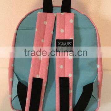 1# Cute Embroidery Tarpaulin Backpack With Cartoon Figure for Students