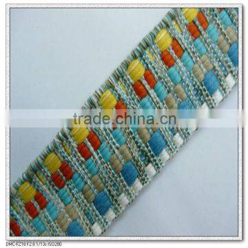 1.5 inch colored jacquard polyester strap tape for bags