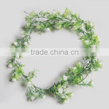 Plastic artificial flowers vine